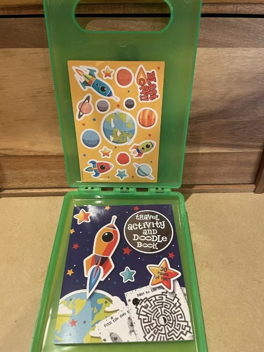Kids Toys Coloring Drawing Activity SUMMER Travel Case Set of 2